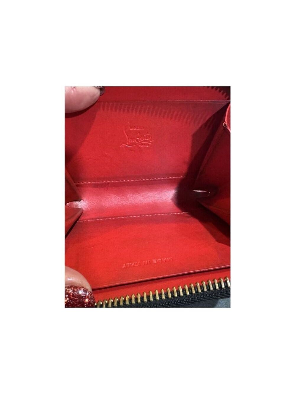 Christian Louboutin Panettone Studded Leather Coin wallet with box and dust bag - Picture 9 of 16
